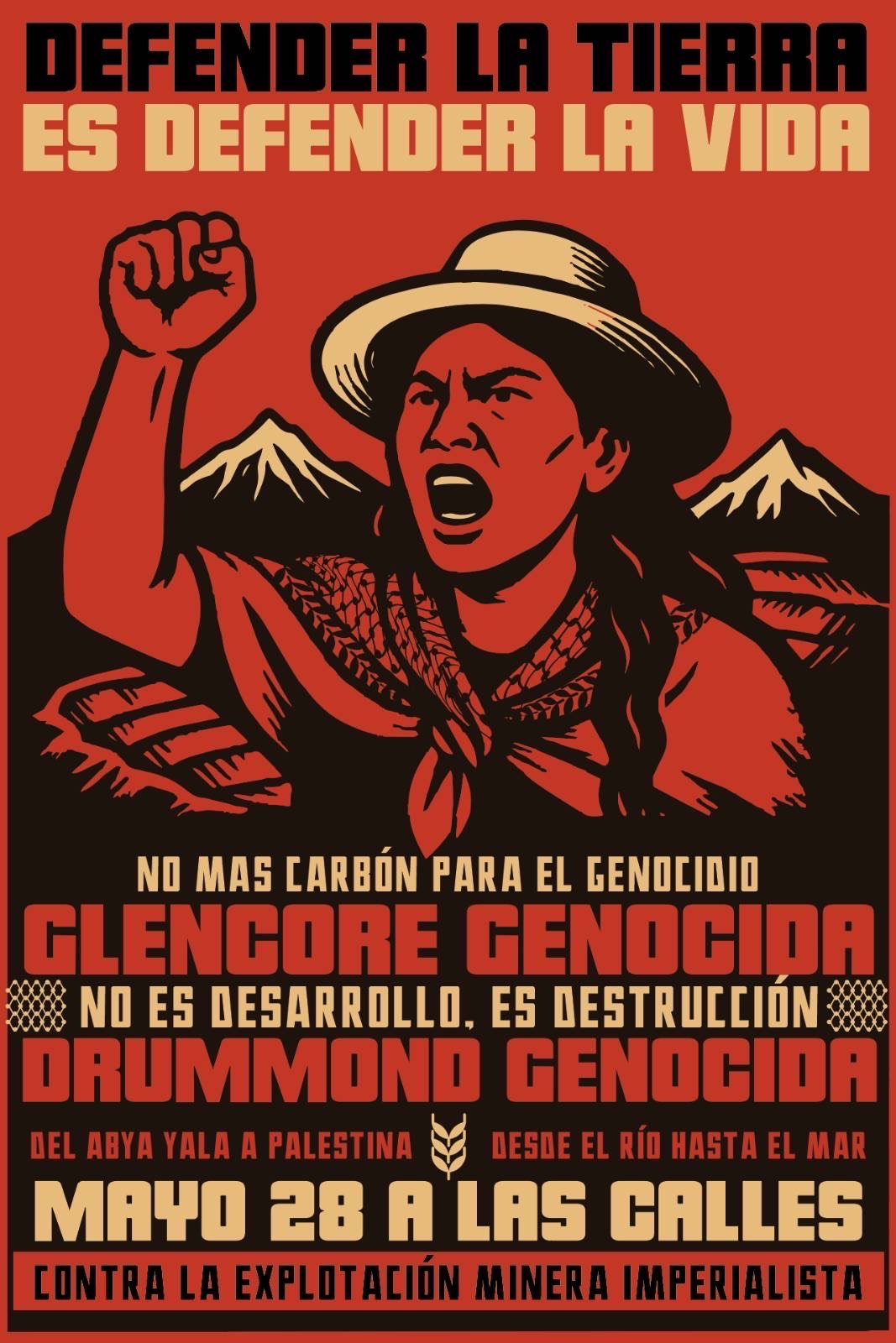 the global day of action against Glencore on Wednesday 28th May 2025