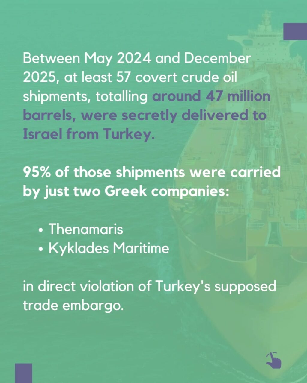 Instagram post from palenergyembargo. This post is in position 3.