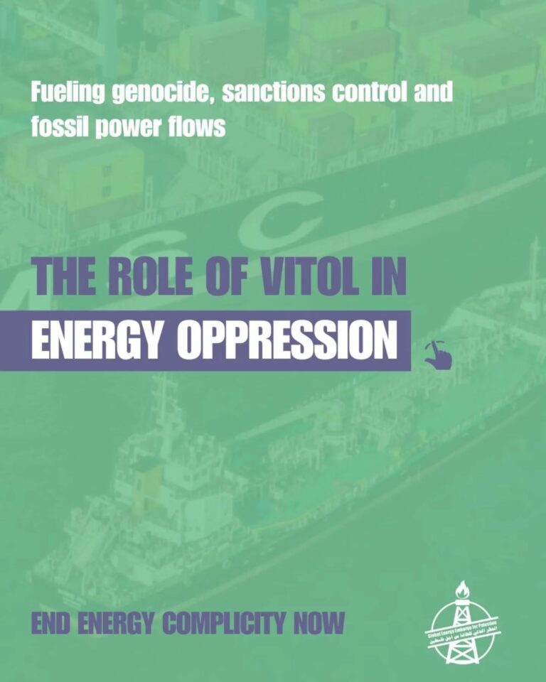 Instagram post from palenergyembargo. This post is in position 1.