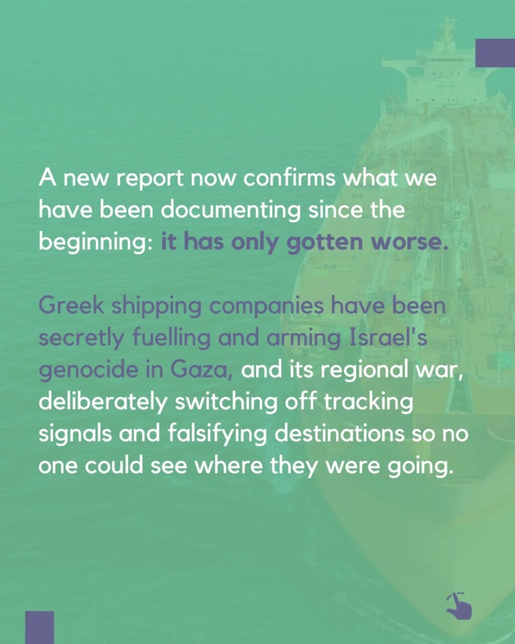 Instagram post from palenergyembargo. This post is in position 2.