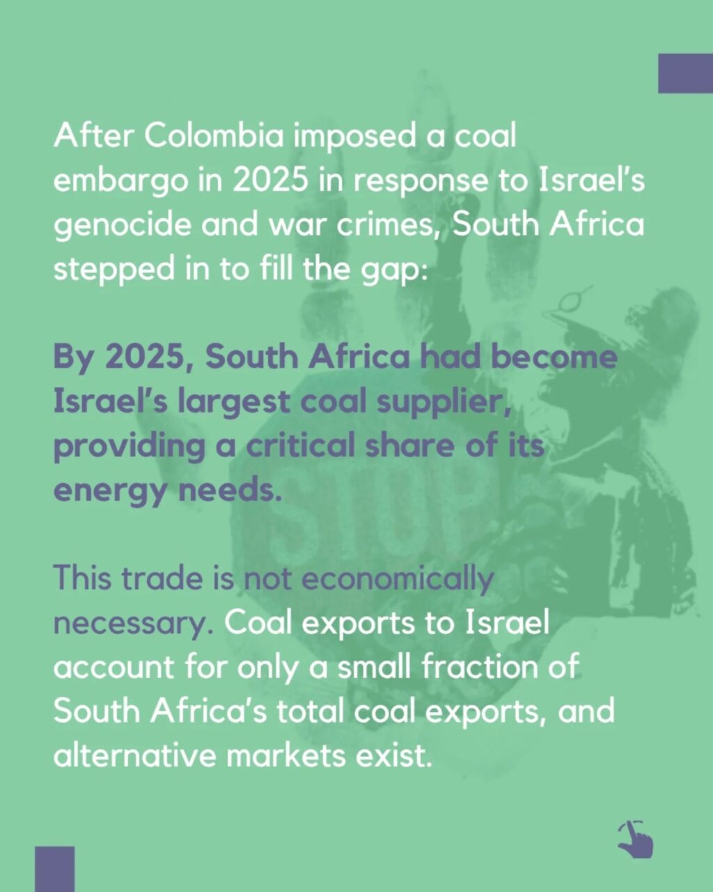 Instagram post from palenergyembargo. This post is in position 3.