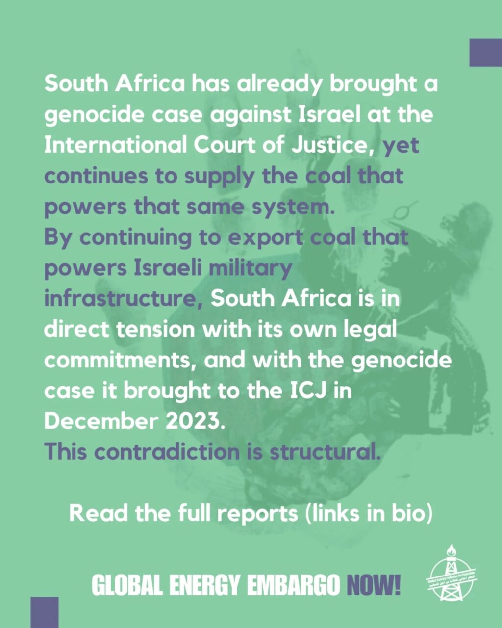 Instagram post from palenergyembargo. This post is in position 6.