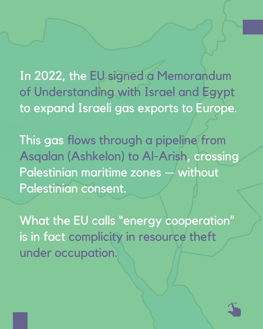 Instagram post from palenergyembargo. This post is in position 1.