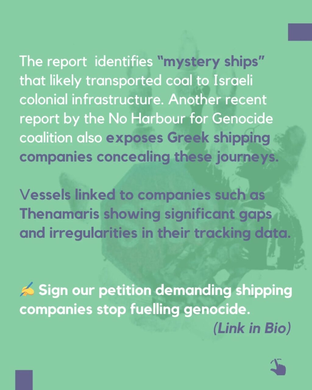 Instagram post from palenergyembargo. This post is in position 4.