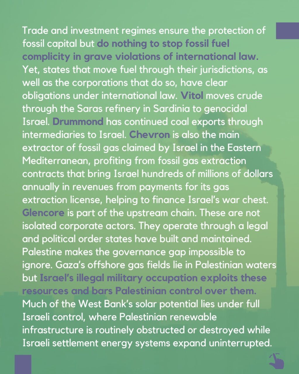 Instagram post from palenergyembargo. This post is in position 2.