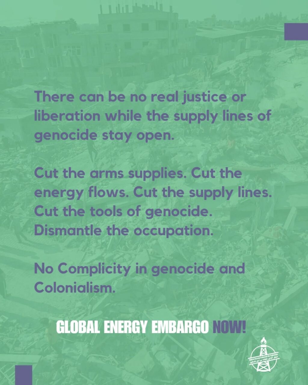 Instagram post from palenergyembargo. This post is in position 6.