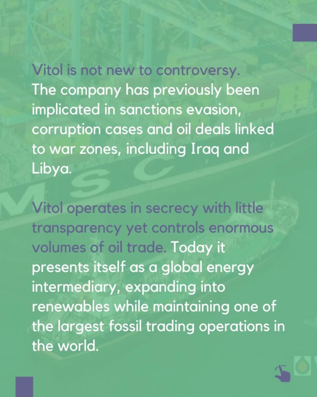 Instagram post from palenergyembargo. This post is in position 4.