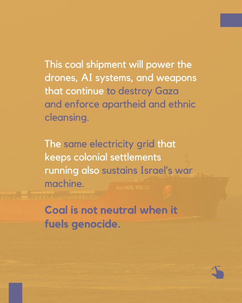 Instagram post from palenergyembargo. This post is in position 4.