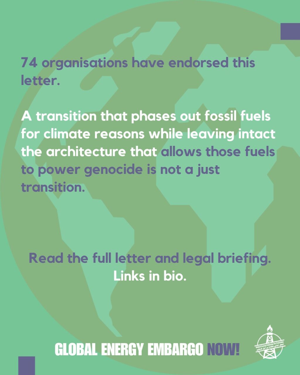 Instagram post from palenergyembargo. This post is in position 5.