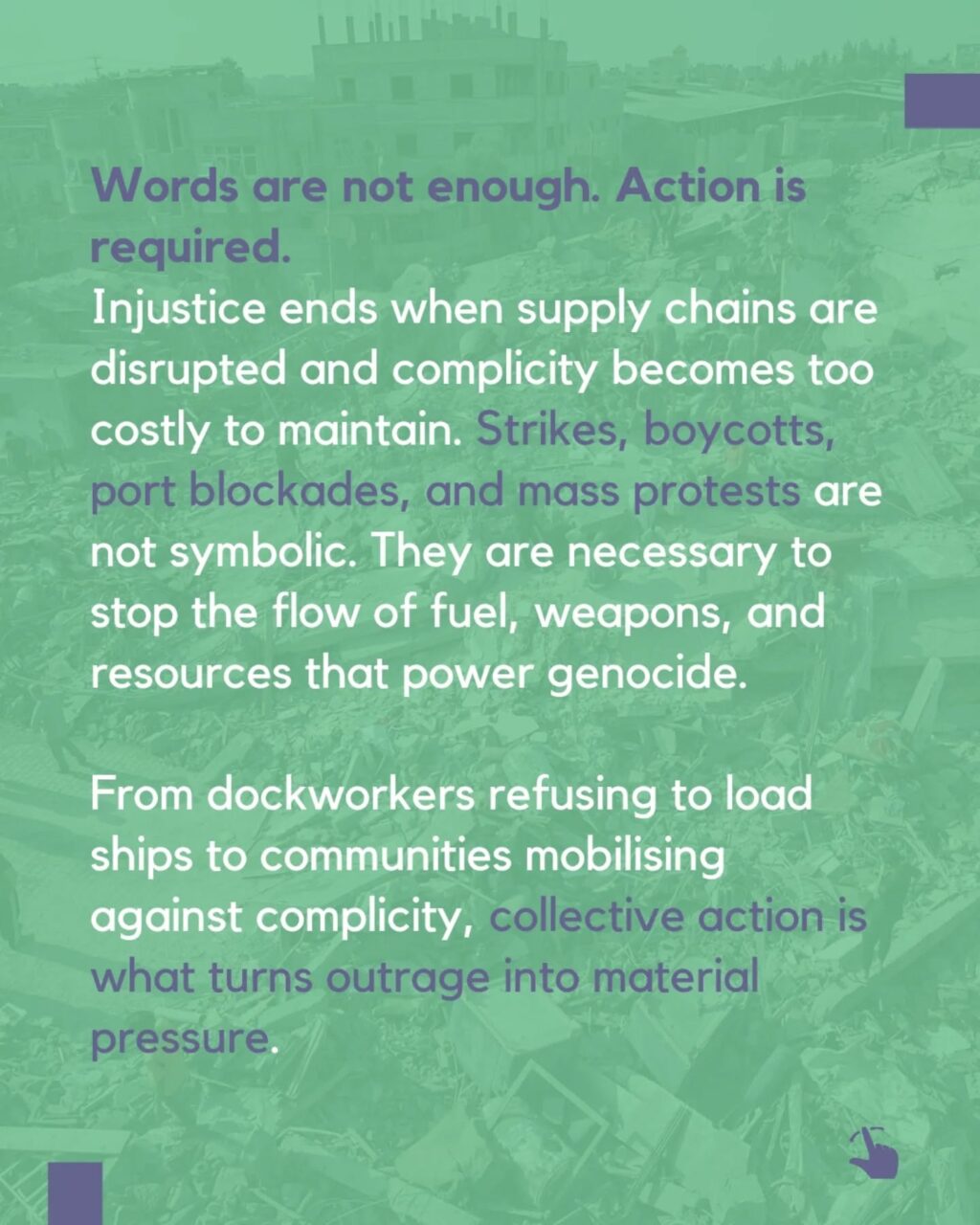 Instagram post from palenergyembargo. This post is in position 4.