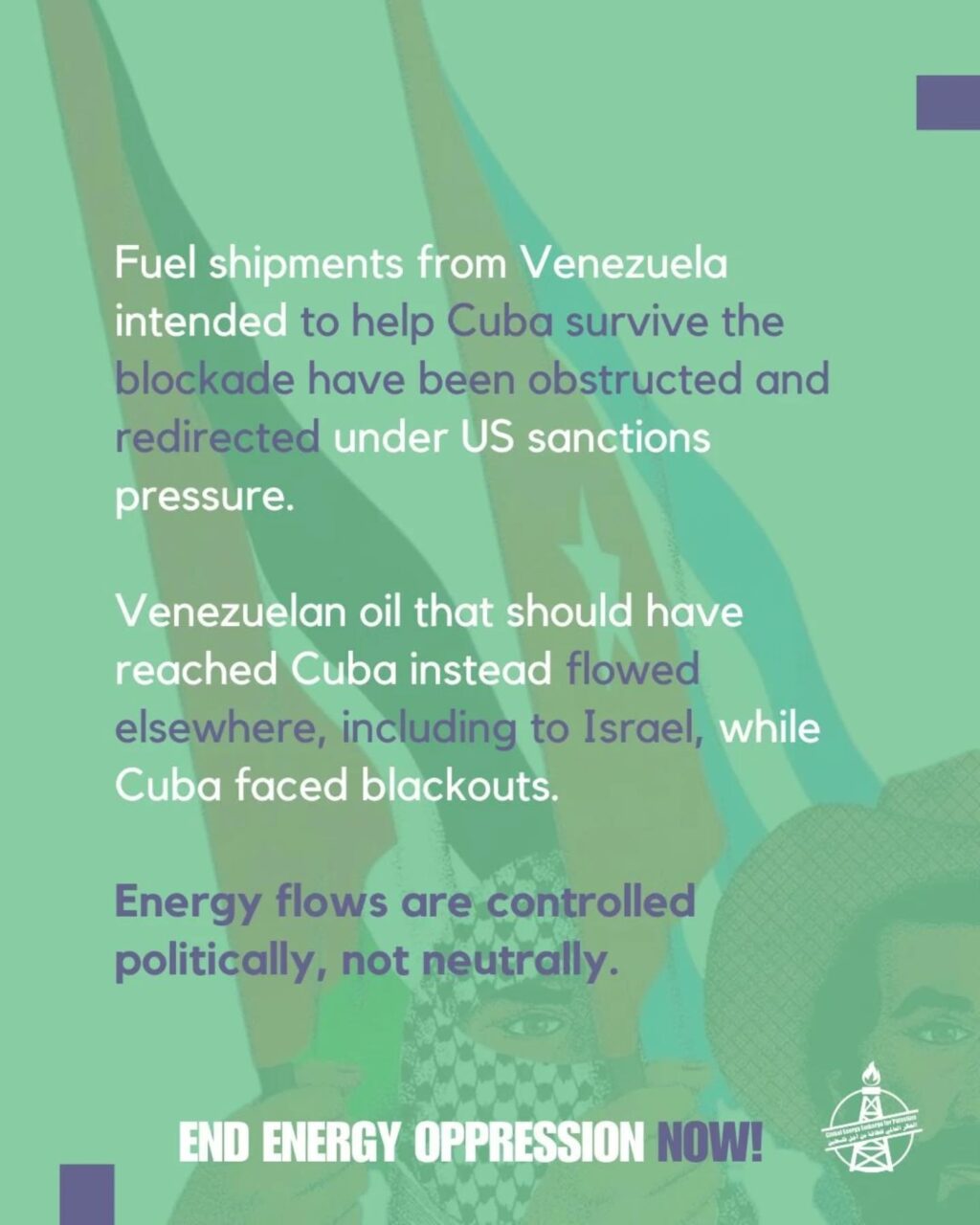 Instagram post from palenergyembargo. This post is in position 4.