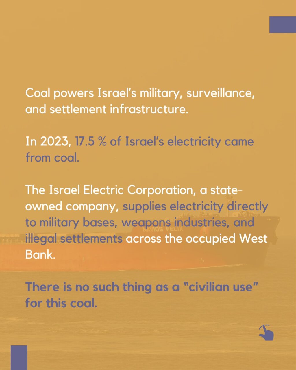 Instagram post from palenergyembargo. This post is in position 3.