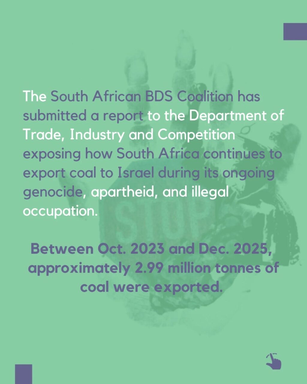 Instagram post from palenergyembargo. This post is in position 1.